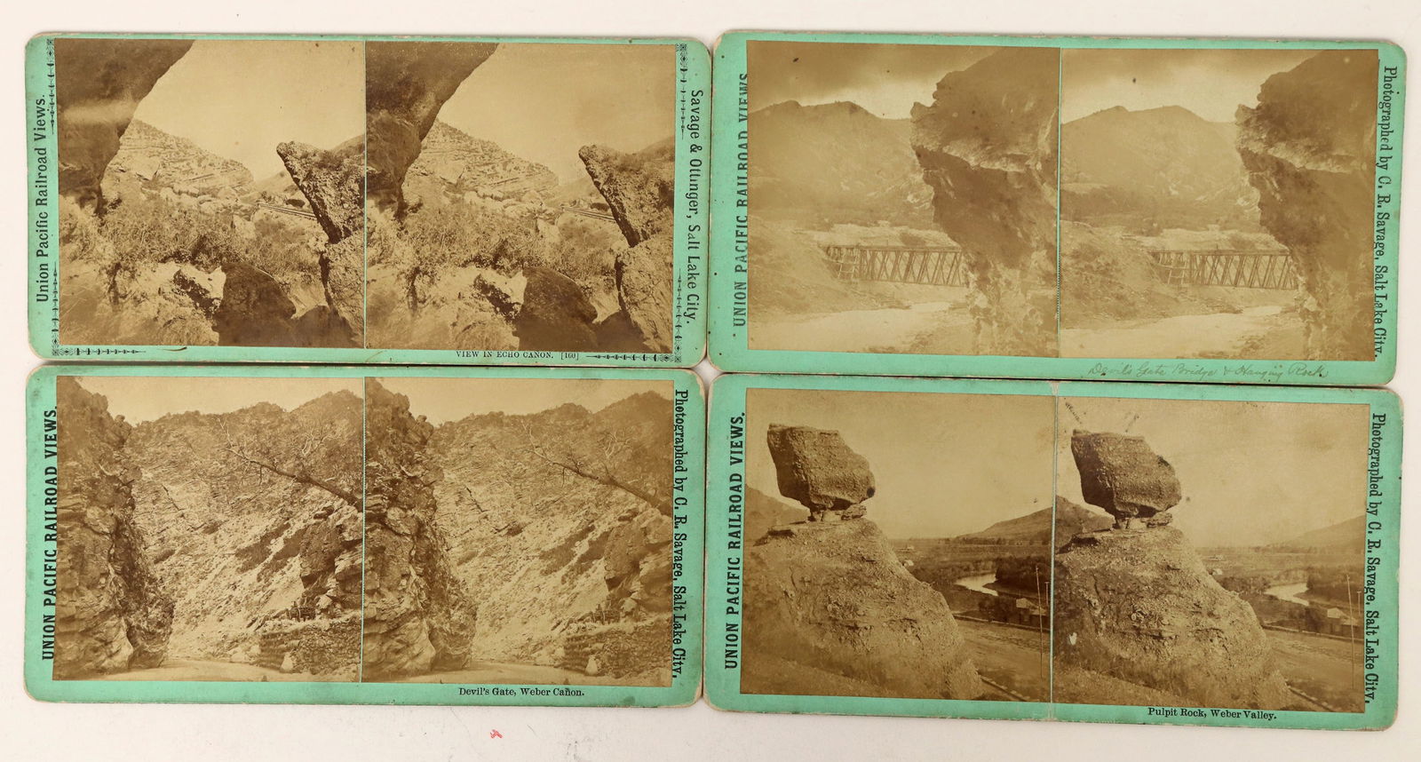 Union Pacific Railroad  Views by Savage & Ottinger (4) [190083] (1 of 4)