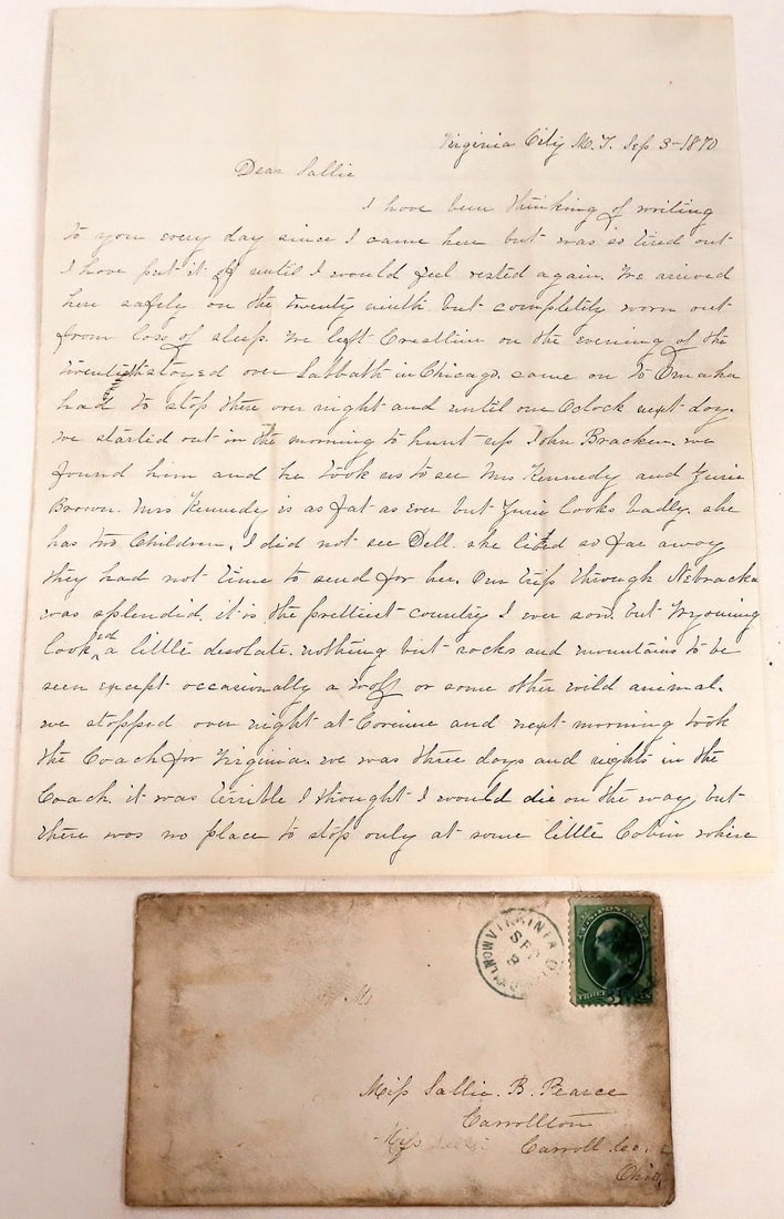 Stagecoach Letter Nebraska Journey [187335] (1 of 3)
