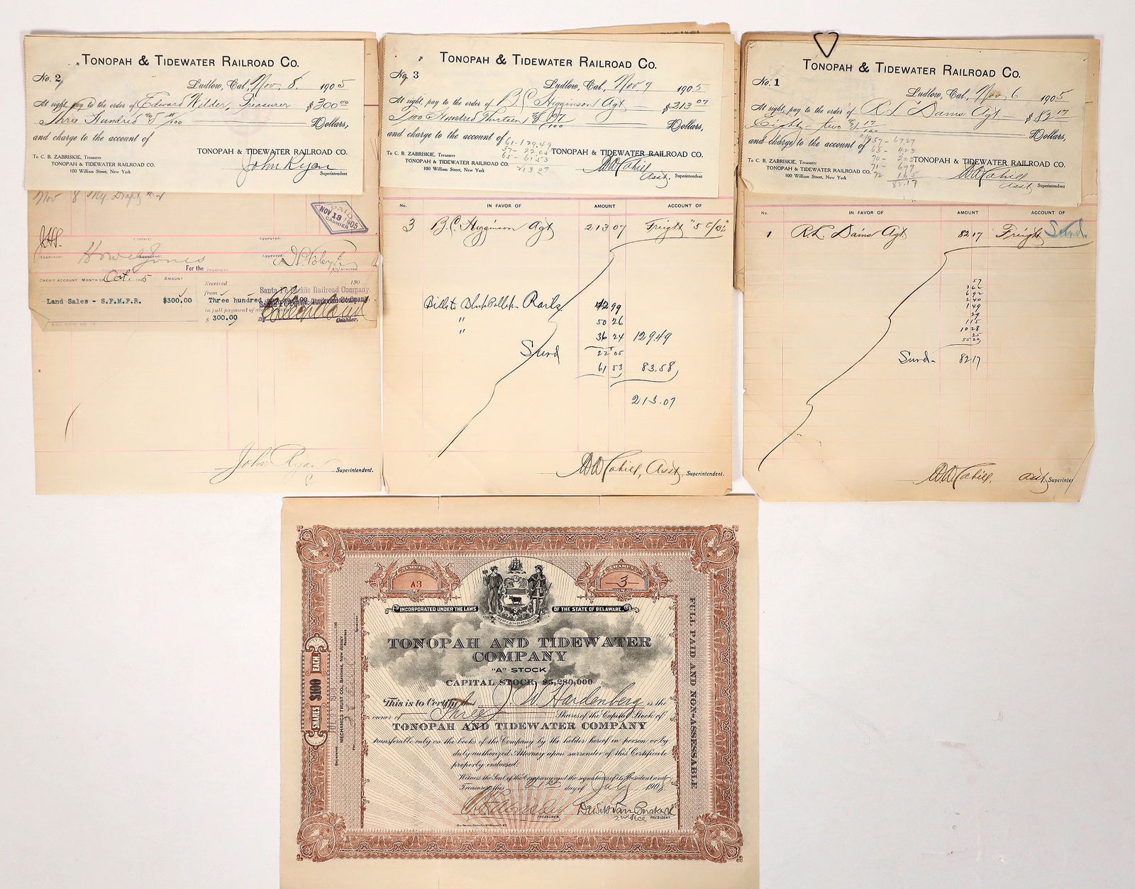 Tonopah & Tidewater RR Ephemera (12) [193338] (1 of 1)