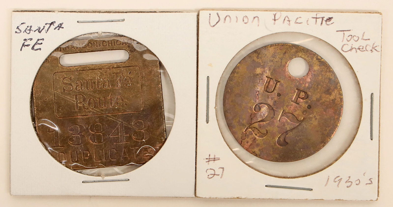 Luggage Tags for Union Pacific RR (2) [191336] (1 of 1)