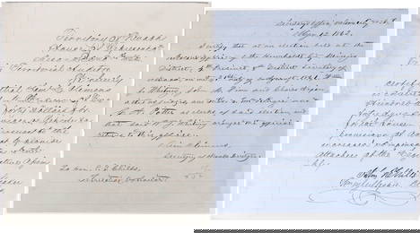 Sam L. Clemens (Mark Twain) Signature on Nevada Territory Document [190767]