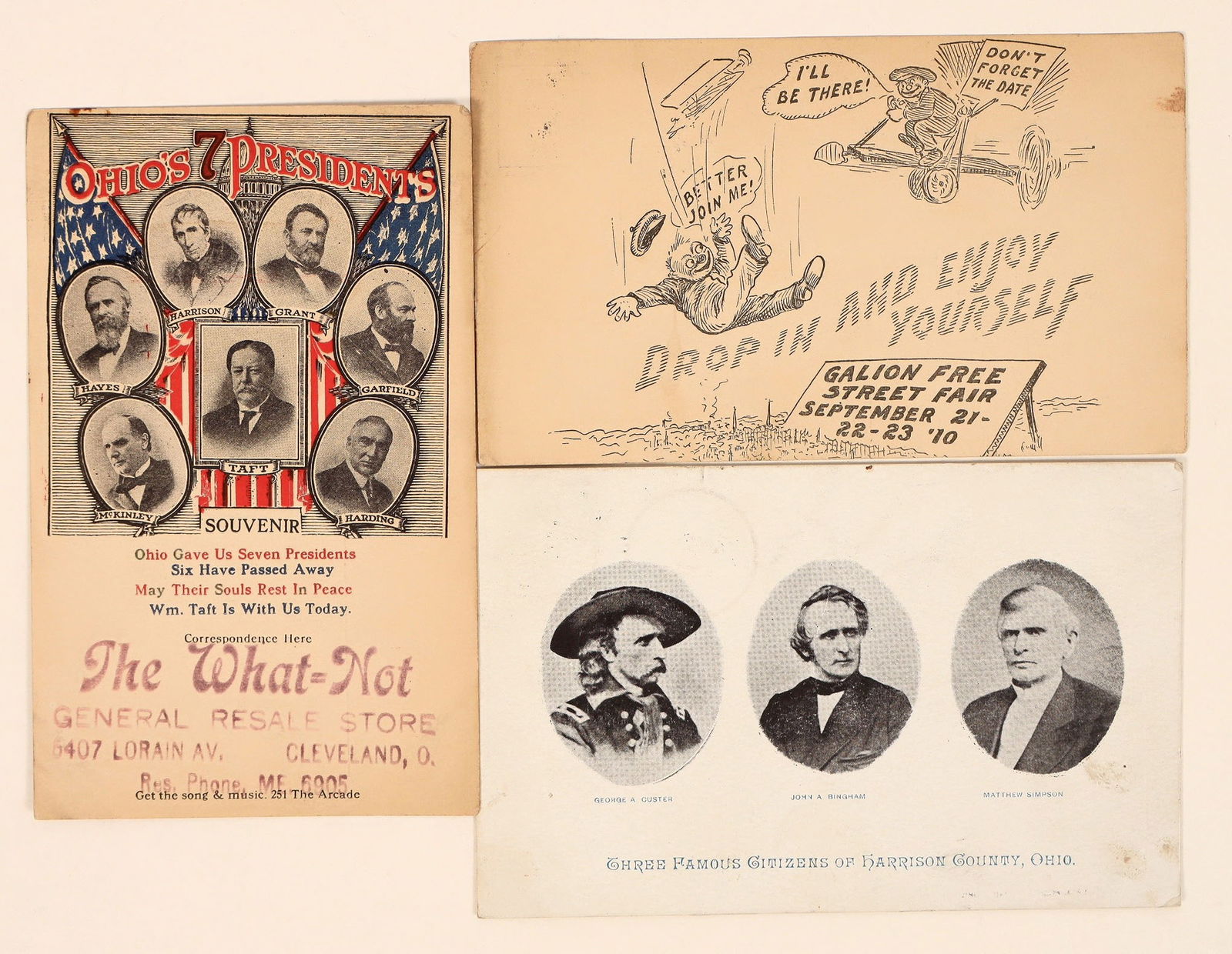 RARE Ohio Postcards, c1910s (3) [191425] (1 of 2)