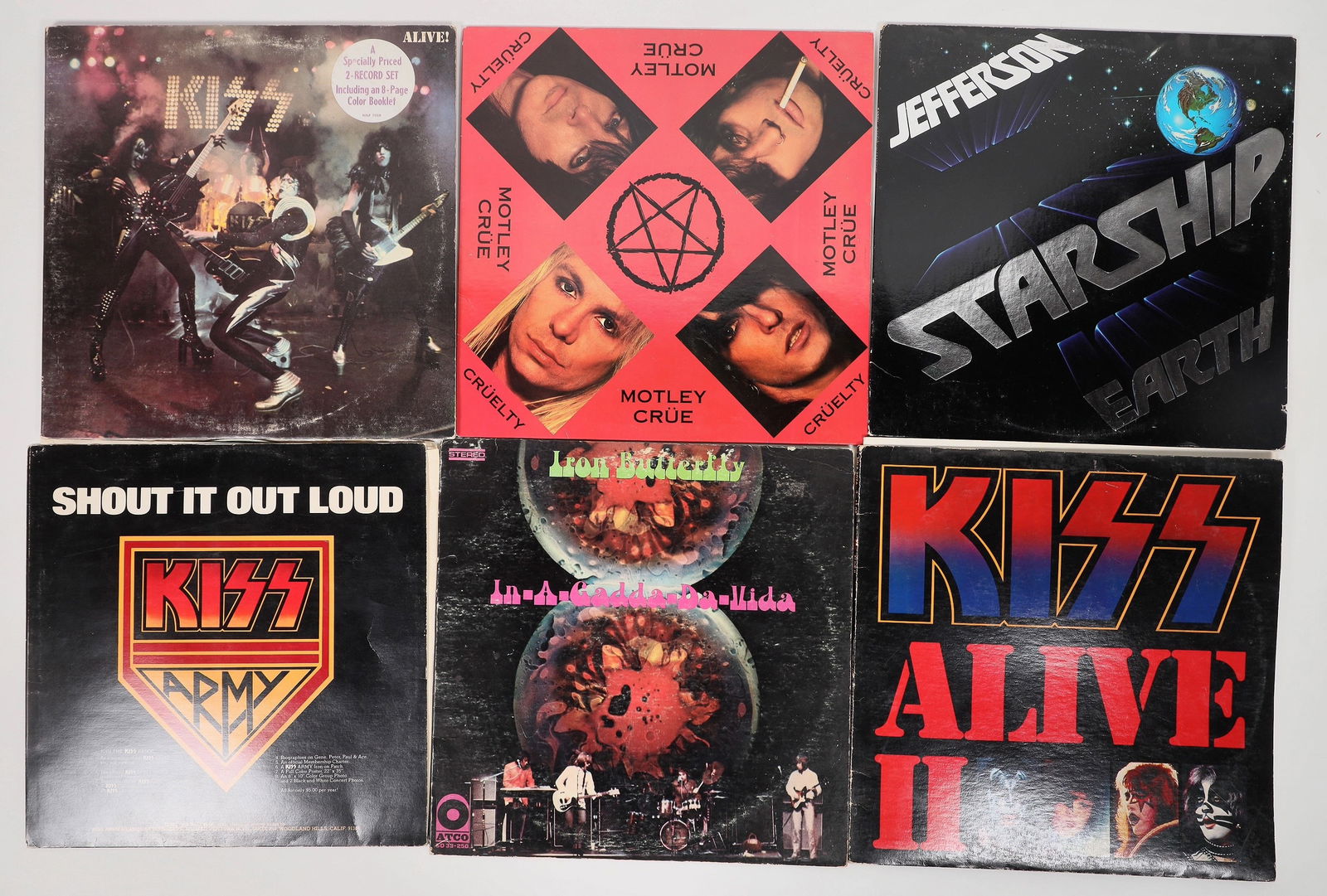 Vinyl Records Rock 'n' Roll, c1968-90 (7) [192845] (1 of 2)