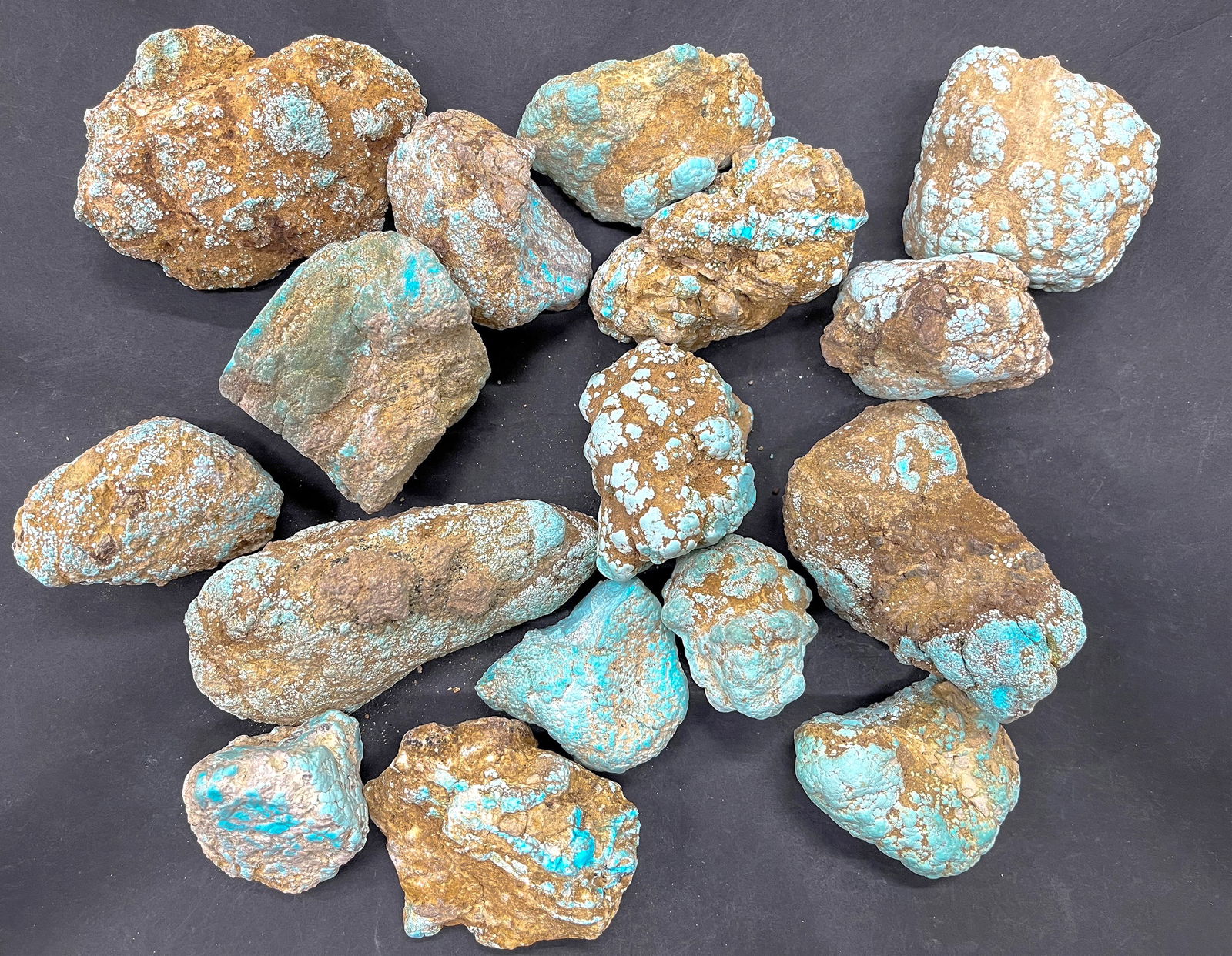 Turquoise - No. 8 Mine Nevada, Large Nuggets [193260] (1 of 2)