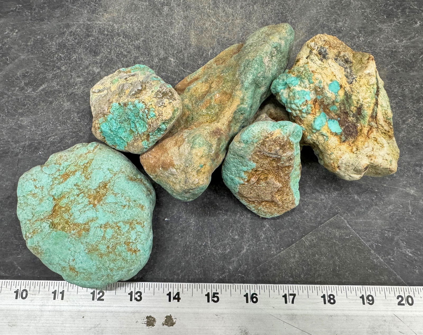 Turquoise - No. 8 Mine Nevada, Specimens (6) [193068] (1 of 2)