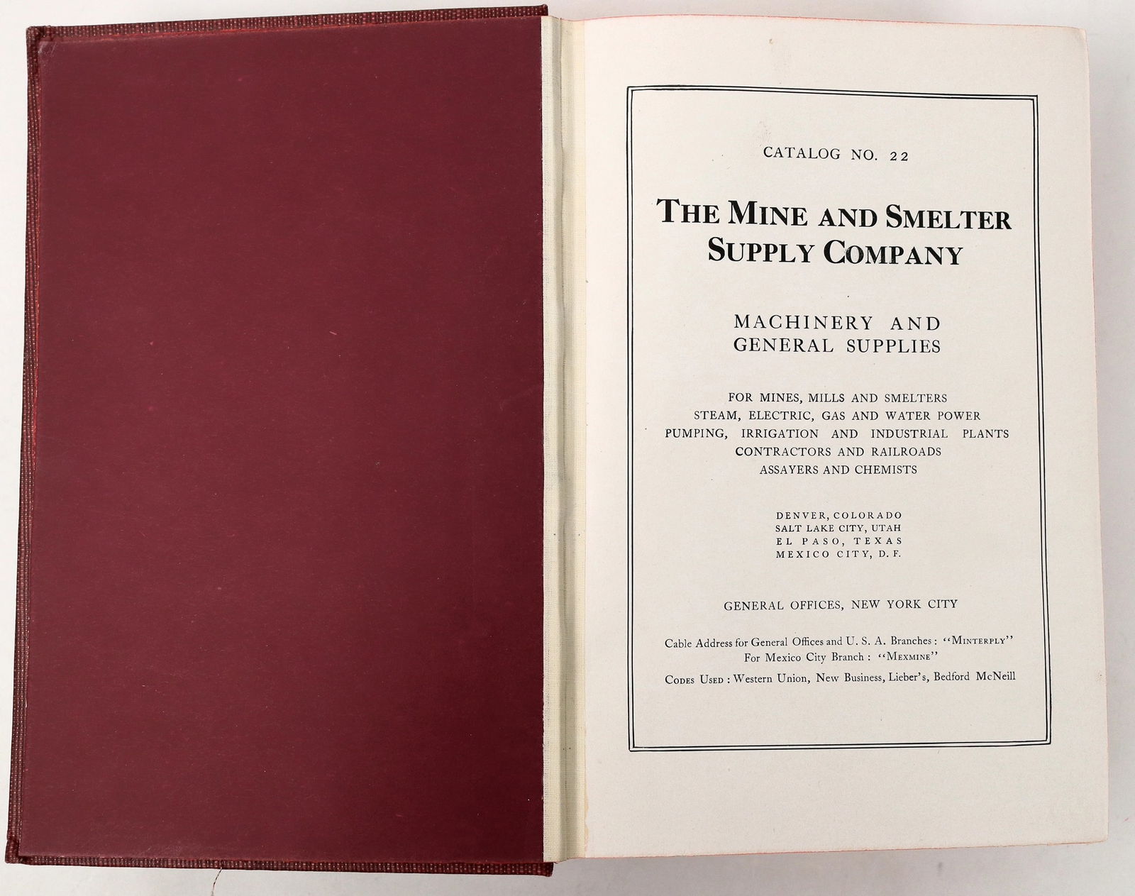 Mine and Smelter Supply Catalog, 1912 [192991] (1 of 5)
