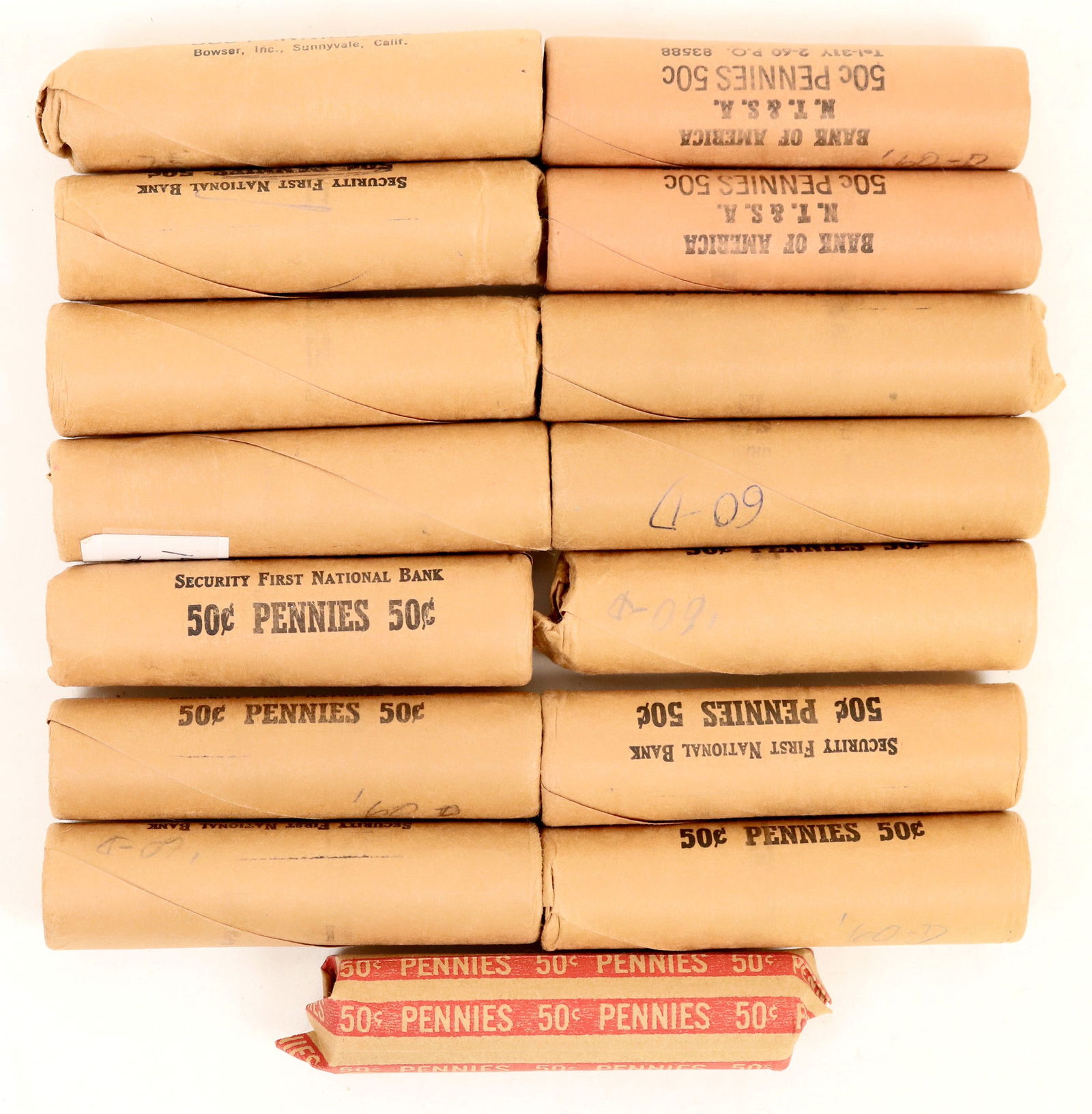 Lincoln Cent BU Rolls (15) 1960-D [190892] (1 of 1)