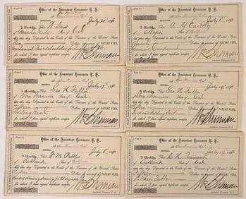 Patent Receipts From U.S. Treasury (6) [191464]