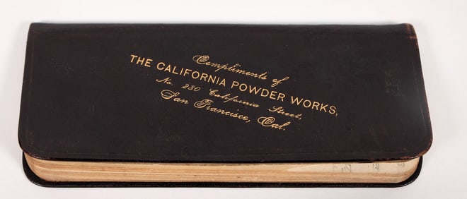 California Powder Works 1892 Notebook with Stamps [193421]