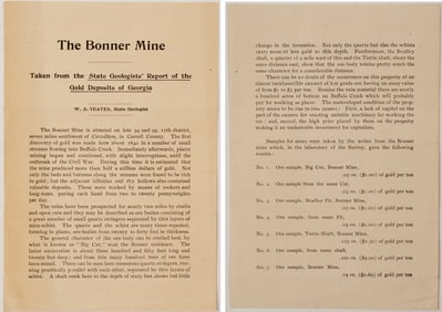 Bonner Mine Report by W. S. Yeates [193419]
