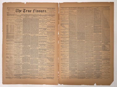 True Fissure 1882 Newspaper  [193097]