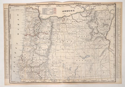 Oregon Railway Map, c. 1880s-1910s [193204]