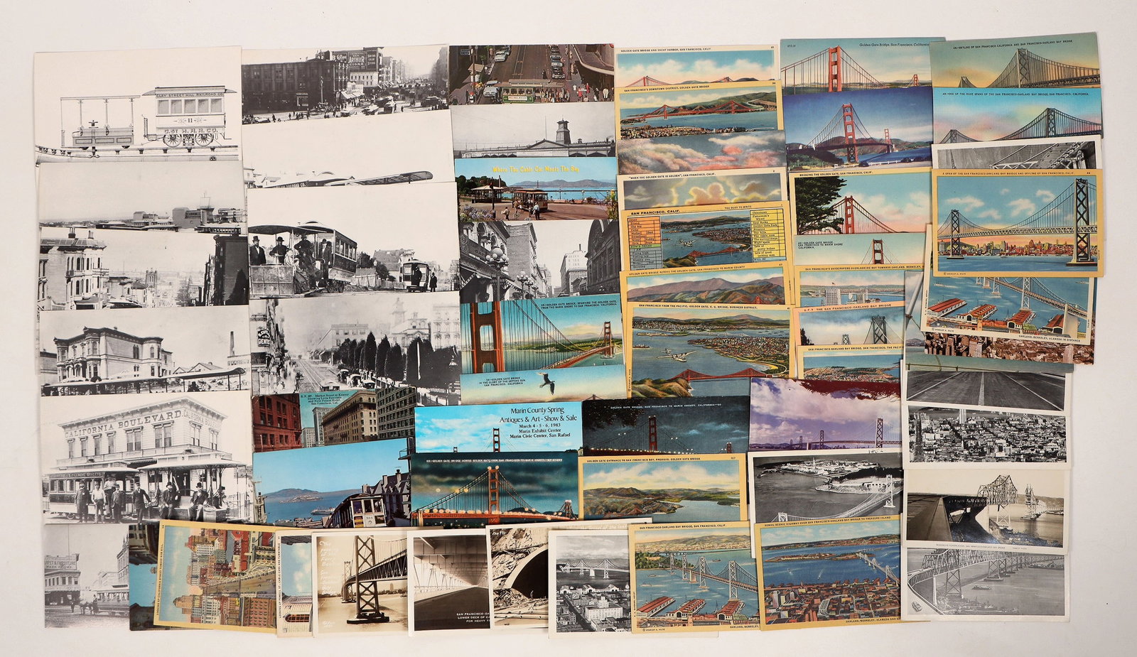 Postcards of San Francisco Cable Cars Golden Gate and Bay Bridges (40+) [191714] (1 of 1)