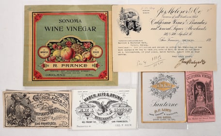 California Wine & Liquor Labels [191799]