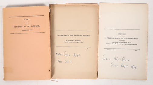 Report of the Secretary  of the Interior c. 1853 for California, New Mexico and Texas [191739]
