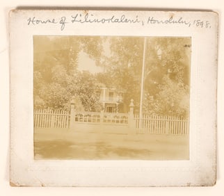 Hawaii Queen Lili'oukalani's House Photo, 1898 [191430]