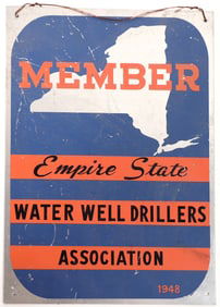Metal Well Driller Sign [193327]