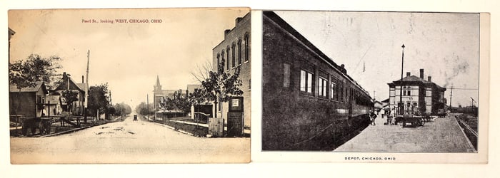 Chicago, Ohio Postcards, Railroad, 1910-11 (2) [191428]