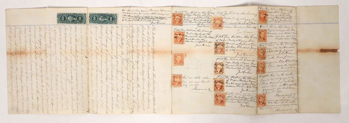 Cleveland 1866 Revenue Doc w/ 16 RN's [191553]