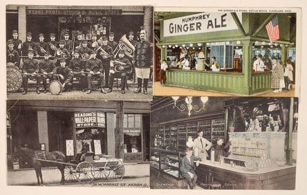 Ohio Store Postcards, c1900-56 (4) [191427]