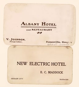Oregon Hotel Business Cards [188975]