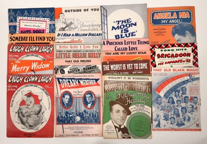 Sheet Music, Movies, Broadway, c1920s-50s (18) [191583]