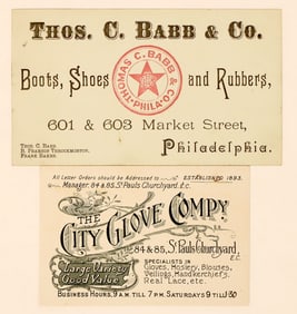 Two Business cards St. Paul and Philadelphia. [188978]