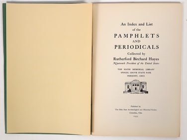 Rutherford B Hayes Pamphlet Collection [193446]