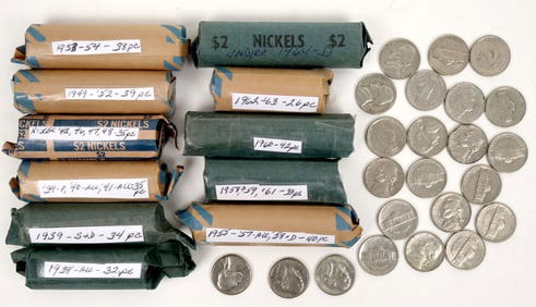 Jefferson Nickel Hoard (10 rolls) [190897]