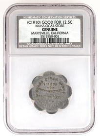Brass Cigar Store Token [192516]