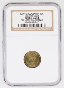 Grotto Club Token: MS 64 [192147]