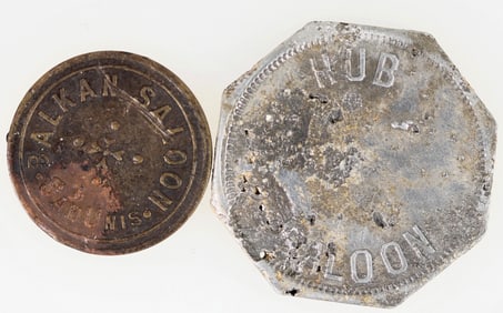 Tonopah Saloon Tokens (2) [191888]