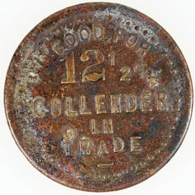 Collender Brass token, GS 12 1/2c. Western [190763]