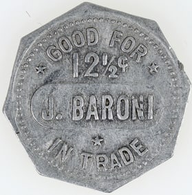 J. Baroni BBC Aluminum, octagonal token [190762]