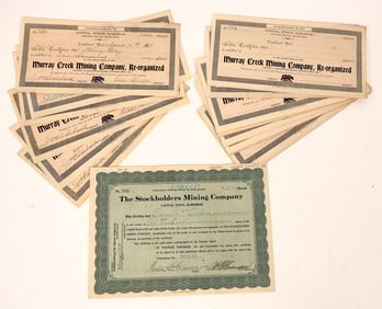 Calaveras County Mine Stock Certificates [192967]