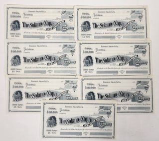 Solano and Napa Mining Certificates (14) [191785]