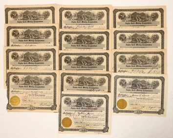 Alpha Gold Mining Co. stock certificates [190913]