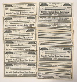 Marysville Mining Stocks, Unissued 1880s-1890s [191890]