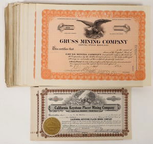 Keystone & Gruss Mining Company Stock Certs (A Lot) [192495]