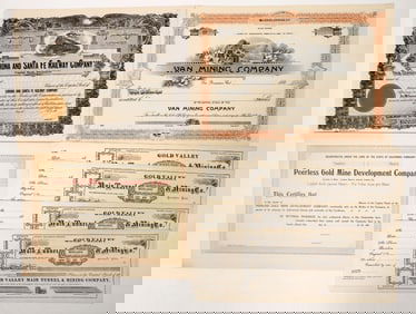 California Mining & 1 Railroad Stock, 7 [191258]