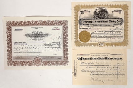 Pharmacist Mining Co. Stocks, Cripple Creek (3) [191352]