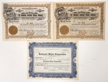 Rochester Mining Stock Trio [192461]
