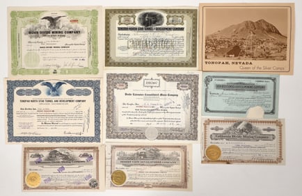 Tonopah Mining Stocks, 8, 1913-55 [192466]