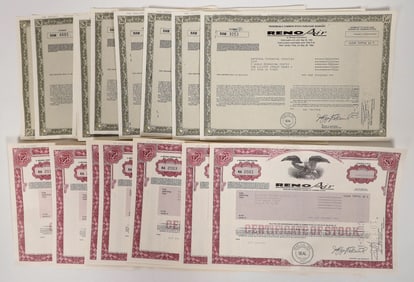 Reno Air Stocks, 2 Different, 20 Total, Rare [193231]