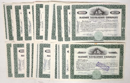 Matson Navigation, 1940's Stocks, 100 [192735]