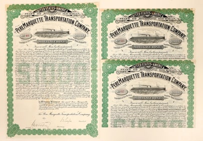 Pere Marquette Transportation Bonds, 1897, 3 [189813]