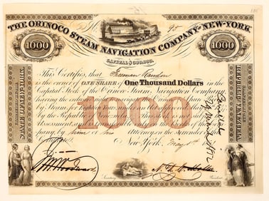 Orinoco Steam Navigation Company Stock [191393]