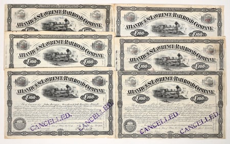 Atlantic & St. Lawrence Railroad Bonds, 6, 1884-1908 [191484]