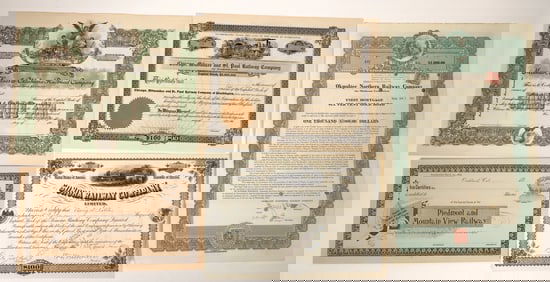 Misc. Railway Stocks/Bonds, 1882-1917 [192956]
