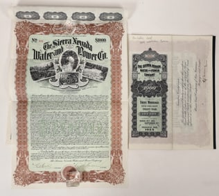 Scam Water Bond: Sierra Nevada Water and Power Company [192974]